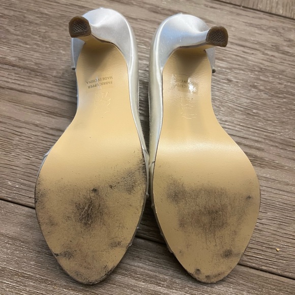 Touch Ups Satin Peep Toe Heels 7.5 - Picture 3 of 3